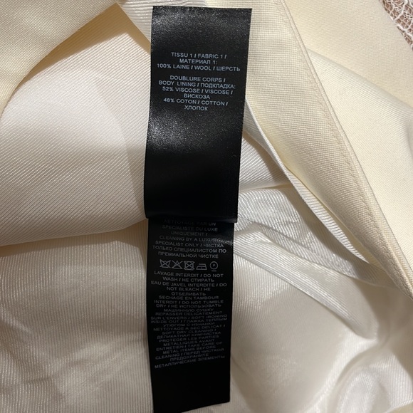 BALMAIN white/cream skirt. Size 34. Authentic. Worn 1x. Beautiful fit! - Picture 7 of 8